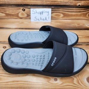 Crocs Slides Sandals For Woman Reviva Black